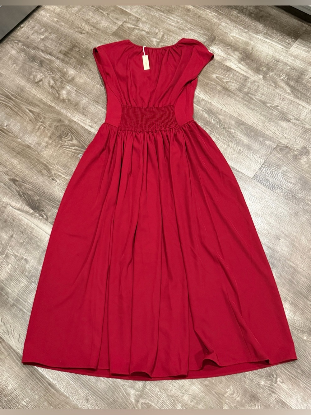 Max Studio Front Keyhole Maxi Dress Red Size Medium summer fashion - Picture 6 of 7